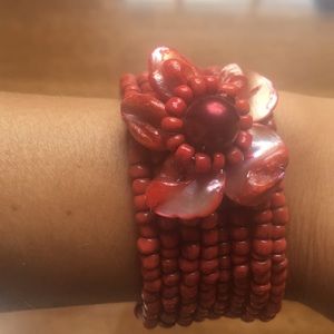 flower bracelet from market in Australia